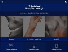 Tablet Screenshot of orthostatique.com